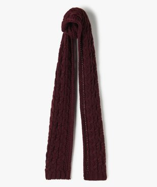 Echarpe femme en grosse maille torsadée vue1 - GEMO (ACCESS) - GEMO