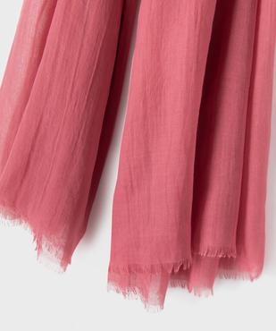 Foulard uni femme vue2 - GEMO 4G FEMME - GEMO