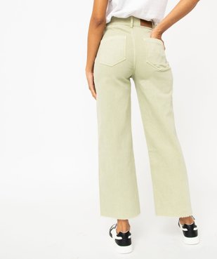 Jean « wide leg » taille haute longueur 7/8ème femme vue3 - GEMO(FEMME PAP) - GEMO