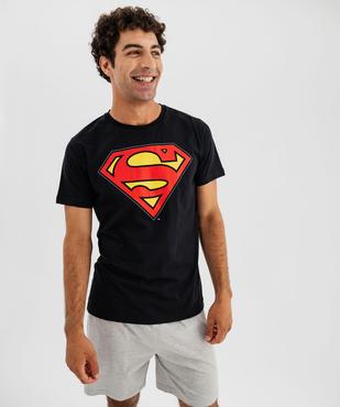 Pyjashort bicolore avec motif sur le haut homme - Superman vue1 - SUPERMAN - GEMO