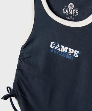 Débardeur en jersey de coton avec fronce ajustable sur le côté fille - Camps United vue3 - CAMPS US GEMO FOR GOOD - GEMO