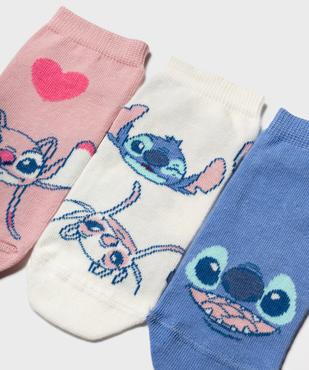 Chaussettes courtes imprimées fille - Stitch (lot de 3) vue2 - LILO & STITCH - GEMO