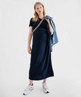 Robe de grossesse avec effet drapé sur l’avant vue3 - GEMO 4G MATERN - GEMO