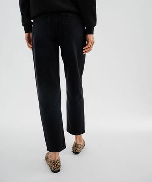 Jean mom fit taille haute avec ceinture fine femme vue3 - GEMO 4G FEMME - GEMO