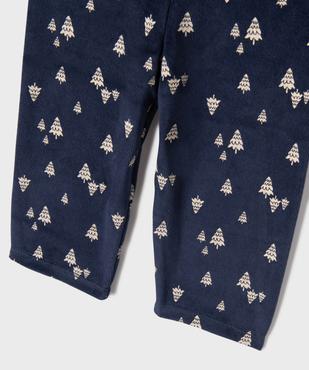 Pyjama en velours 2 pièces spécial Noël bébé vue3 - GEMO 4G BEBE - GEMO