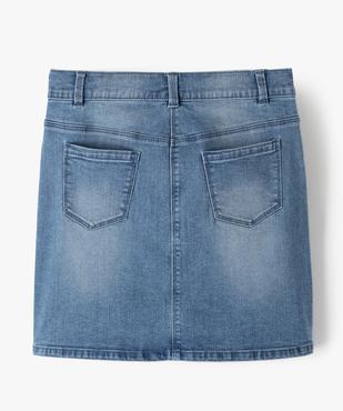 Jupe fille en jean extensible vue4 - GEMO (JUNIOR) - GEMO