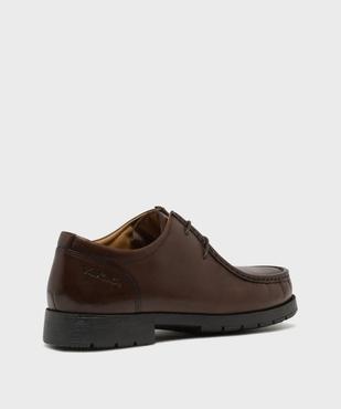 Mocassins à lacets en cuir homme - Pierre Cardin vue4 - PIERRE CARDIN D - GEMO