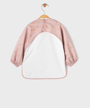 Bavoir tablier imperméable à motifs fleuris bébé fille vue3 - GEMO (ACCESS) - GEMO