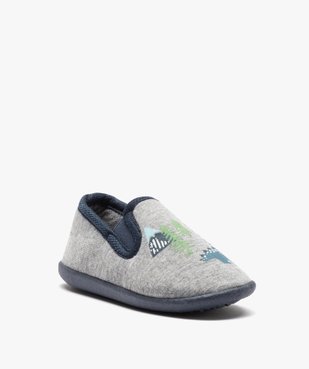 Chaussons garçon en jersey imprimés dinosaure vue2 - GEMO (ENFANT) - GEMO