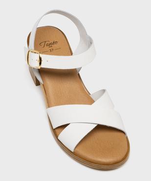 Sandales à talon et larges brides en cuir femme - Tanéo vue5 - TANEO - GEMO