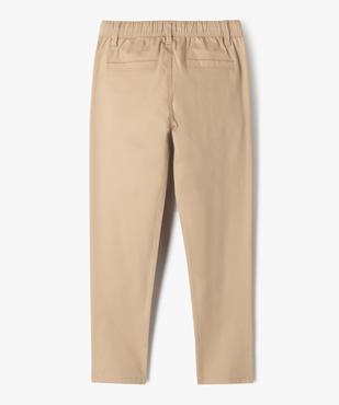 Pantalon chino coupe Regular taille élastique garçon vue3 - GEMO (ENFANT) - GEMO