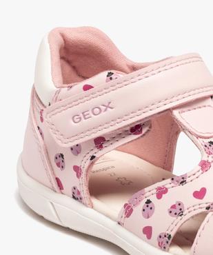 Chaussures ouvertes à scratch imprimées bébé fille - Geox vue6 - GEOX - GEMO