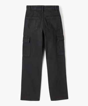 Pantalon cargo en toile de coton fille vue3 - GEMO (JUNIOR) - GEMO