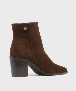 Boots en cuir à talon femme - LuluCastagnette vue4 - LULUCASTAGNETTE - GEMO