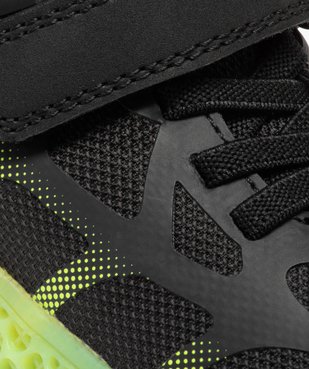 Baskets garçon running à lacets élastiques et scratch vue6 - GEMO 4G GARCON - GEMO