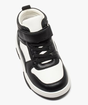 Baskets mid-cut bicolores à scratch garçon vue6 - GEMO 4G GARCON - GEMO