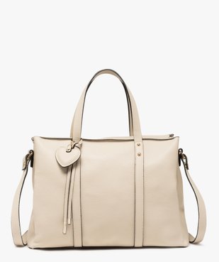Sac à main grand format en matière souple et grainée femme vue1 - GEMO (ACCESS) - GEMO