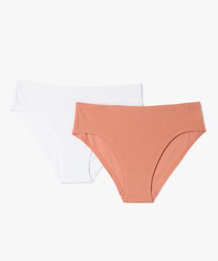 Culotte en maille côtelée fille  (lot de 2) vue1 - GEMO 4G FILLE - GEMO