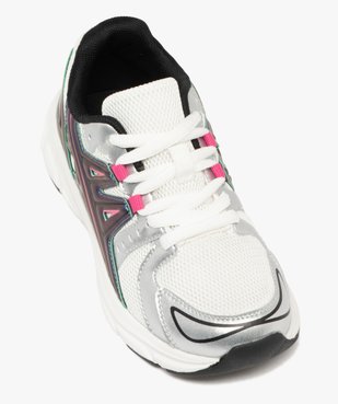 Baskets fille running en mesh avec détails effet métallisé vue5 - 5 MILES GEMO FOR GOOD - GEMO