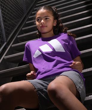 Tee-shirt manches courtes avec logo XXXL fille - Adidas vue4 - ADIDAS - GEMO