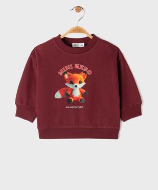 Sweat en molleton imprimé photo bébé garçon vue1 - GEMO 4G BEBE - GEMO