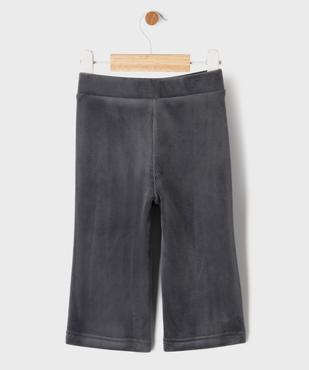 Pantalon en velours côtelé doublé polaire à taille élastiquée bébé fille vue3 - GEMO(BEBE DEBT) - GEMO
