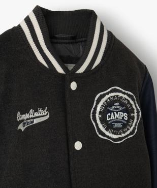 Blouson teddy garçon bicolore – Camps United vue4 - CAMPS UNITED - GEMO