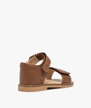 Sandales fille dessus cuir perforé à talon fermé – NA! vue4 - NA! - GEMO