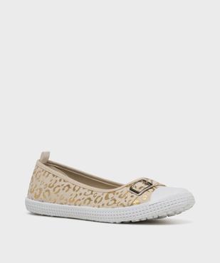 Ballerines en toile avec bout renforcé femme - Follow Me vue2 - FOLLOW ME - GEMO