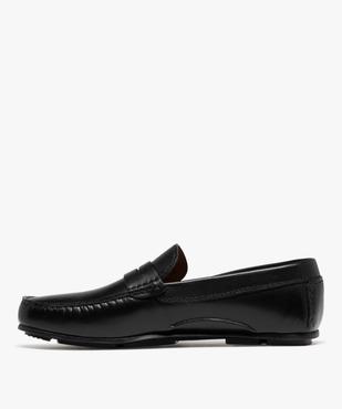 Mocassin élégants en cuir lisse homme - Tanéo vue3 - TANEO GEMO FOR GOOD - GEMO
