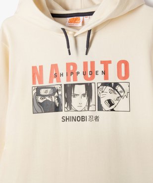 Sweat à capuche imprimé devant et dos garçon - Naruto vue3 - NARUTO - GEMO