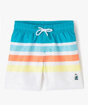 Short de bain à rayures garçon vue1 - GEMO 4G GARCON - GEMO