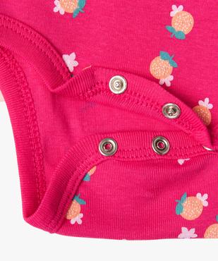 Bodies sans manches avec volants bébé fille (lot de 3) vue3 - GEMO 4G BEBE - GEMO