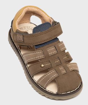 Sandales à scratch avec talon et bout fermés garçon - Buggy Shoes vue5 - BUGGY - GEMO