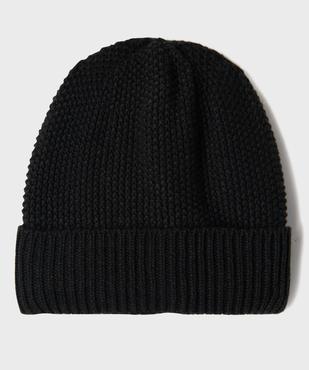 Bonnet en maille fantaisie doublé polaire homme vue1 - GEMO 4G HOMME - GEMO