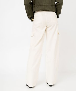 Pantalon cargo multi poches femme vue3 - GEMO 4G FEMME - GEMO