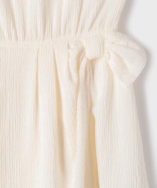 Robe courte sans manches en maille froissée fille vue3 - GEMO 4G FILLE - GEMO