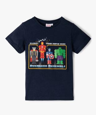 Tee-shirt garçon à manches courtes imprimé Avengers - Marvel vue1 - MARVEL DTR - GEMO