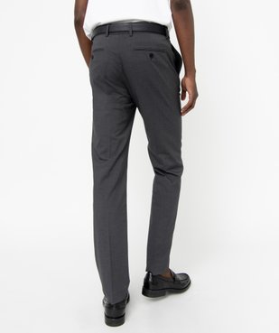 Pantalon de costume homme en toile coupe droite vue3 - GEMO (HOMME) - GEMO