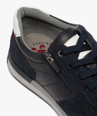 Baskets basses à zip et lacets avec semelle confortable homme vue6 - RELIFE - GEMO