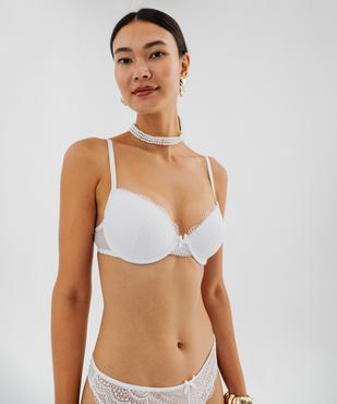 Soutien-gorge corbeille en dentelle à armatures vue5 - GEMO(HOMWR FEM) - GEMO