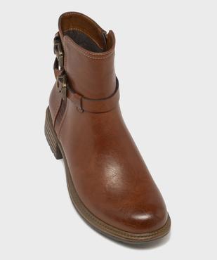 Boots avec brides fantaisie sur la tige femme - Emilia Rosa vue5 - EMILIA ROSA - GEMO