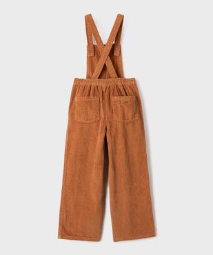 Salopette en velours côtelé fille - LuluCastagnette vue3 - LULUCASTAGNETTE - GEMO