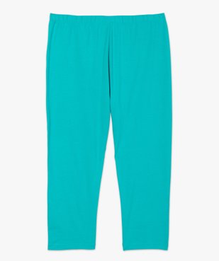 Pantacourt femme grande taille en maille unie et taille élastiquée vue4 - GEMO 4G GT - GEMO