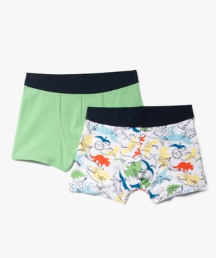 Boxers assortis motif dinosaures  garçon (lot de 2) vue2 - GEMO 4G GARCON - GEMO