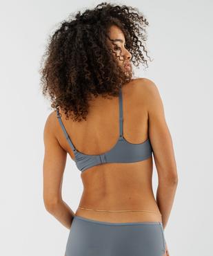 Soutien-gorge triangle sans armature à bonnets moulés vue6 - GEMO 4G FEMME - GEMO