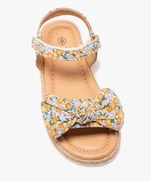 Sandales fille dessus tissu et semelle ornée de corde vue5 - GEMO (ENFANT) - GEMO