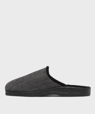 Chaussons mules confort à motifs chevrons homme vue3 - G'FLEX GEMO FOR GOOD - GEMO