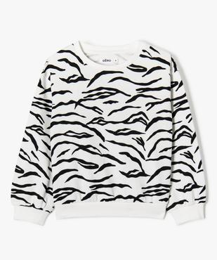 Sweat ample imprimé intérieur molletonné fille vue1 - GEMO (ENFANT) - GEMO