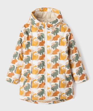 Manteau imperméable à capuche et doublure chaude avec imprimé animé garçon vue1 - GEMO (ENFANT) - GEMO